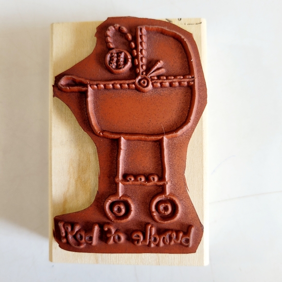 Stampin Up! 2005 Baby Talk Set of 5 Rubber Stamps - Picture 4 of 11